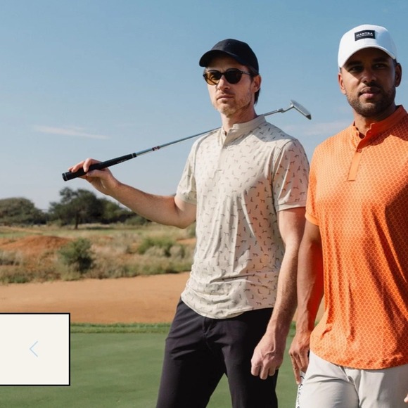 Mantra Mens Catalyst Polo Namibia Collection Cheetah XL Golf Athletic Stretch - Picture 9 of 12